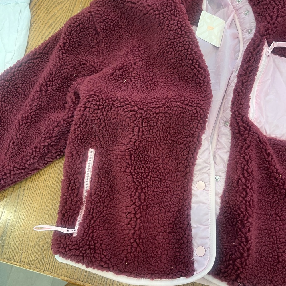 Fabletics Burgundy Utility Jacket
